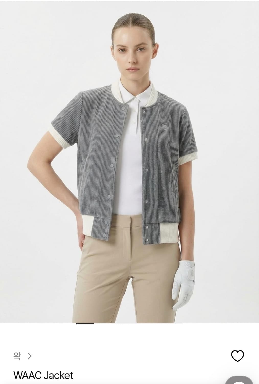 왁 골프 여성 코듀로이 방풍 자켓(1) 상품이미지1