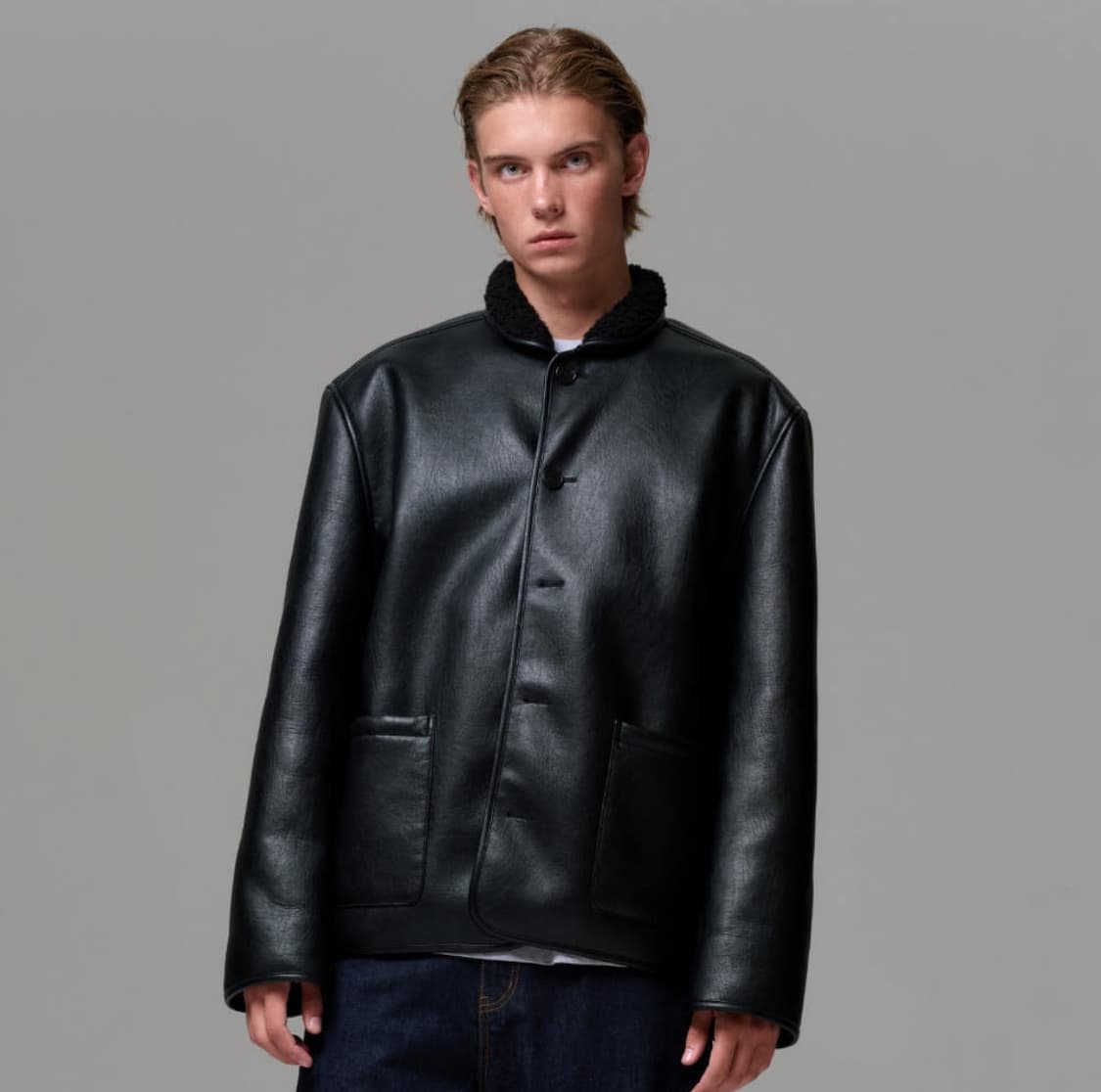 ERA 무스탕 블랙 판매 상품이미지1