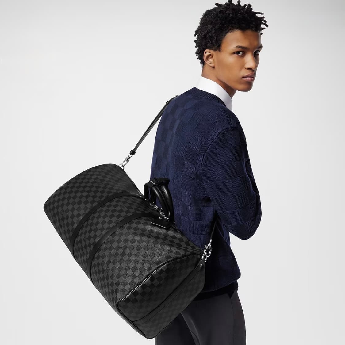 [S급/55] 루이비통 다미에 반둘리에 키폴 보스턴백 블랙 상품이미지9