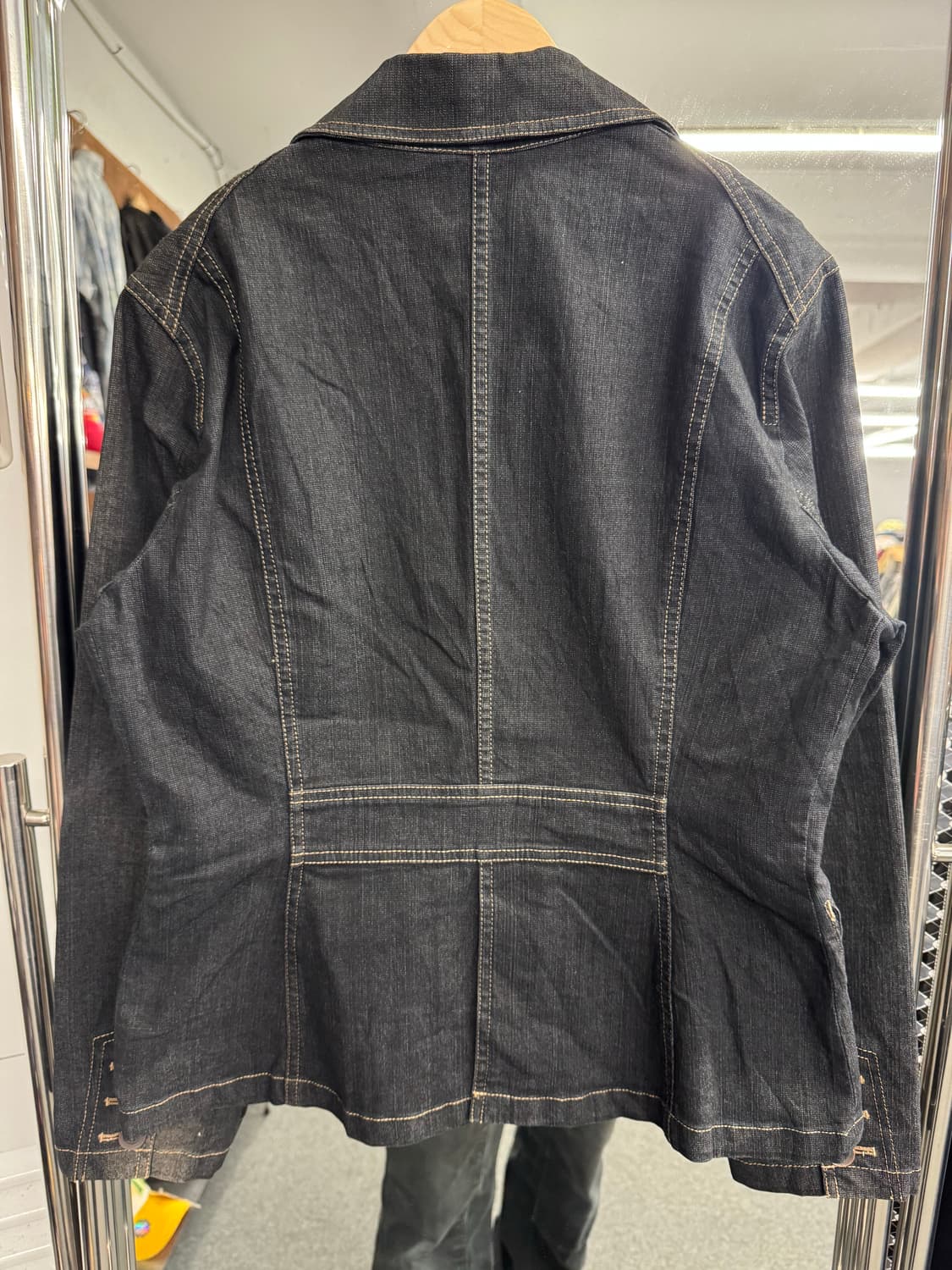 japanese vintage 여성 데님 블레이저 자켓 상품이미지4