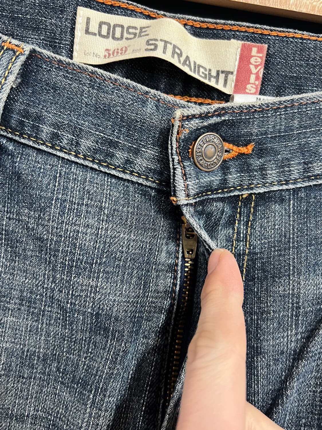 00s Levis 리바이스 569 루즈 스트레이트 데님 팬츠 상품이미지5