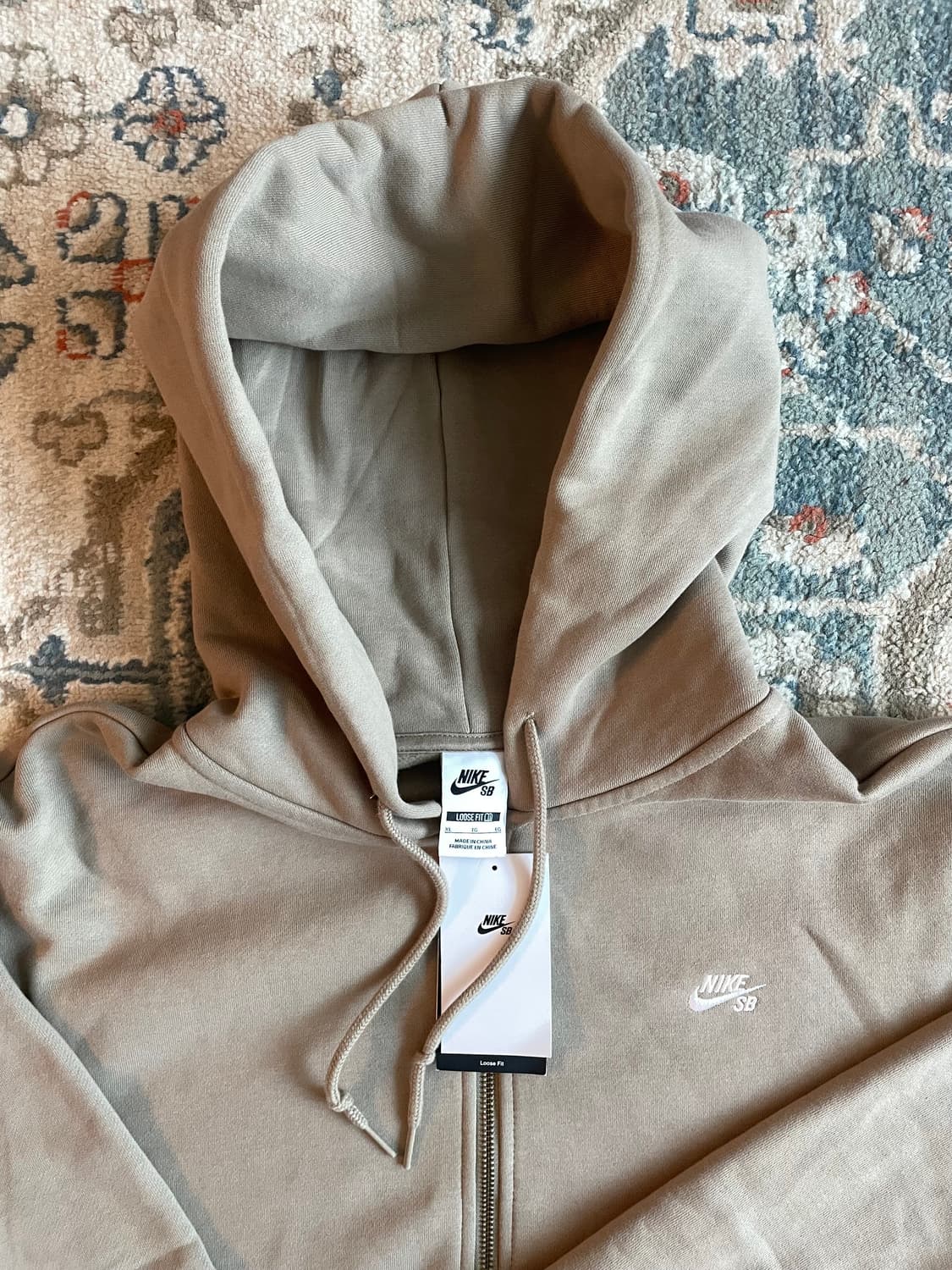 나이키 SB 풀 집 플리스 스케이트보딩 후드(새제품. XL) 상품이미지2