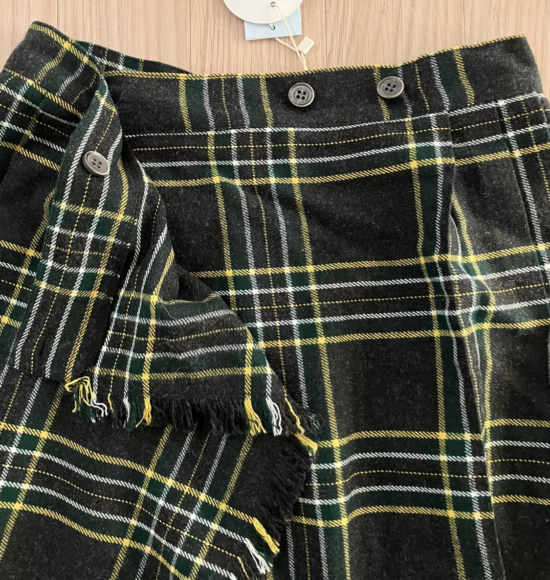 [새상품] 스무드무드 체크 랩 스커트 상품이미지9