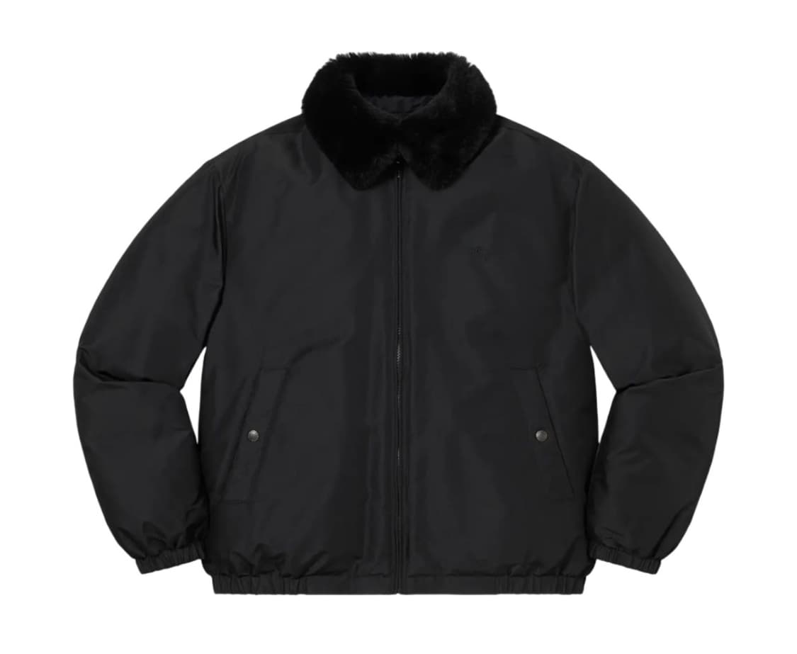 슈프림 버버리 퍼퍼자켓 블랙 M  상품이미지4