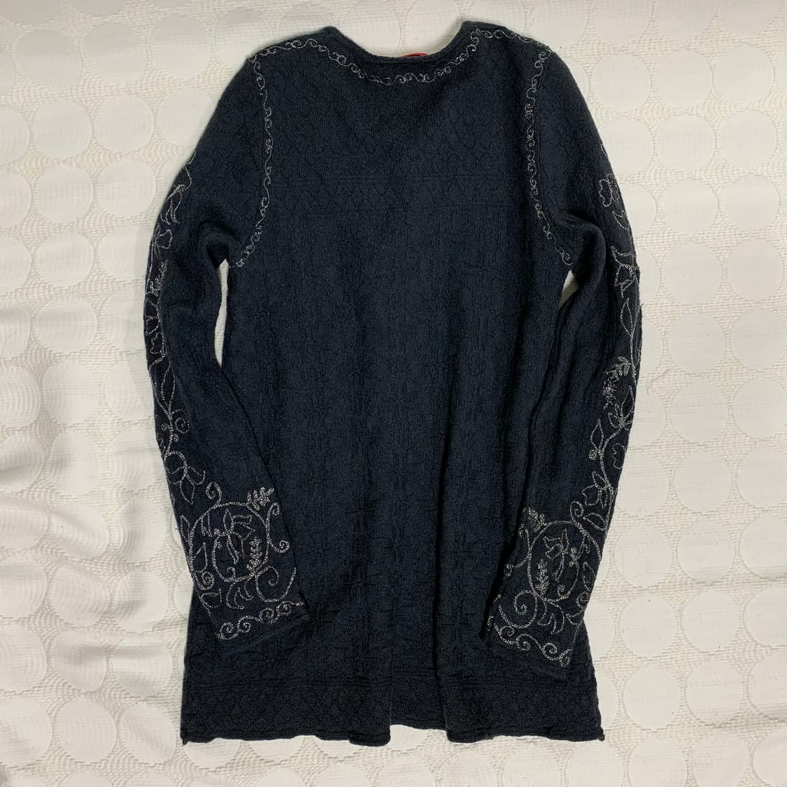 Kenzo 실버 스레드 위빙 디테일 니트 가디건 상품이미지6