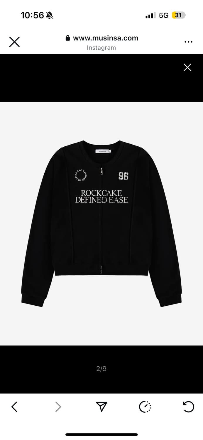 락케이크 Defined Zip Up Sweatshirt Black 상품이미지1