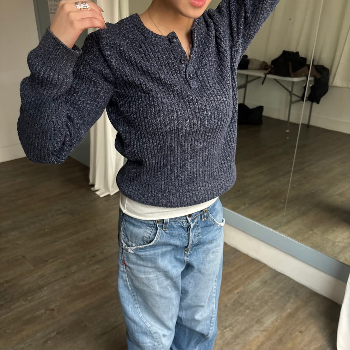 Armani Exchange 헨리넥 니트 상품이미지2