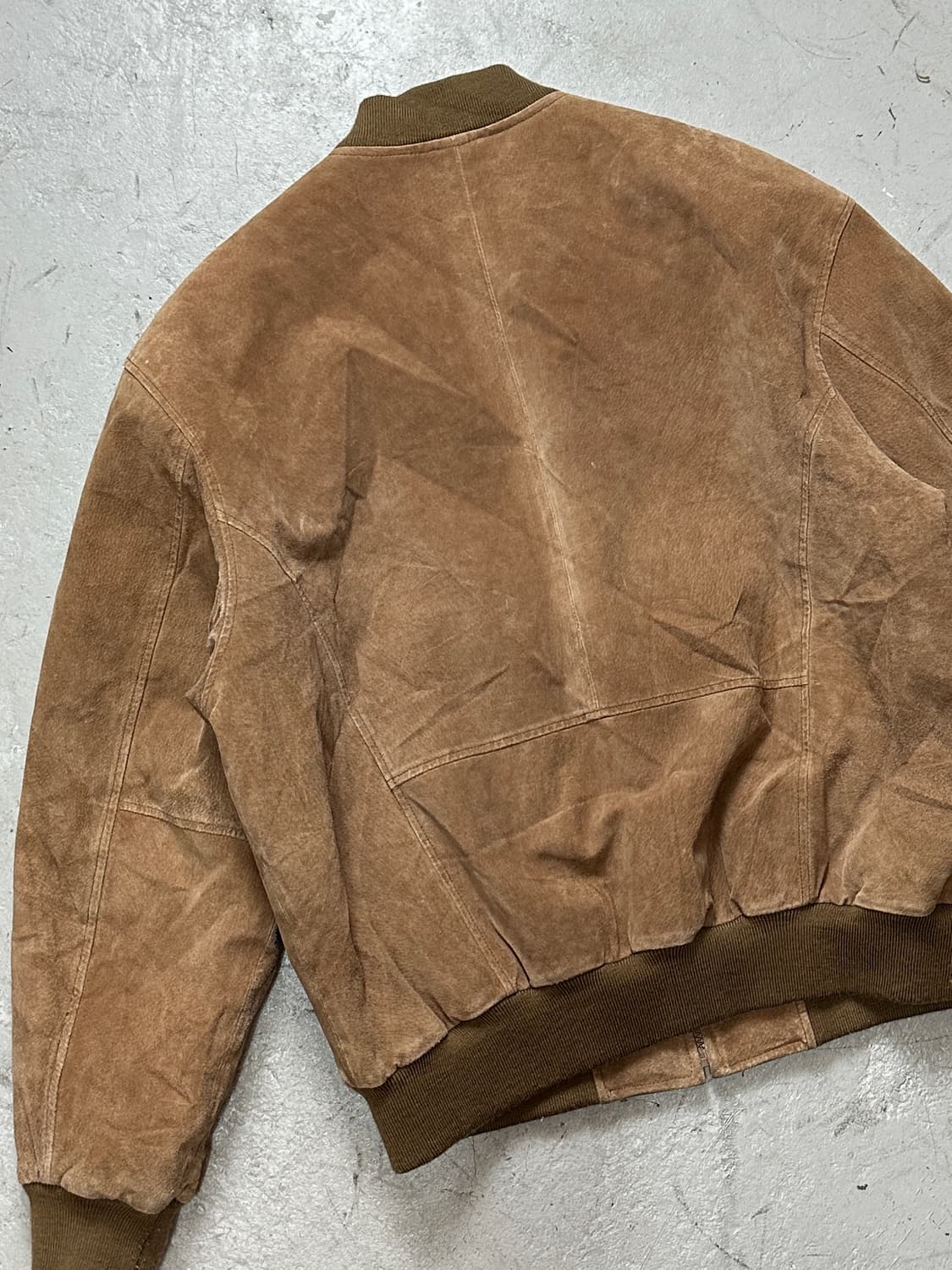 80's 빈티지 스웨이드 봄버 자켓 빈티지 레더 자켓 상품이미지6