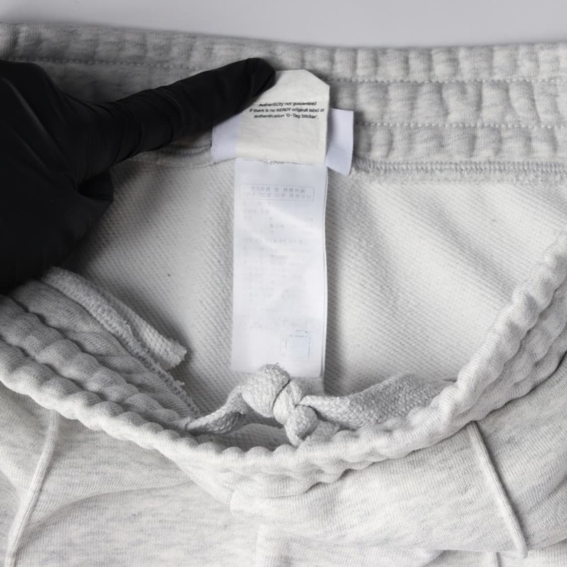 NERDY 애플 로고 핀턱 와이드 스웻팬츠 멜란지 그레이 S 상품이미지7