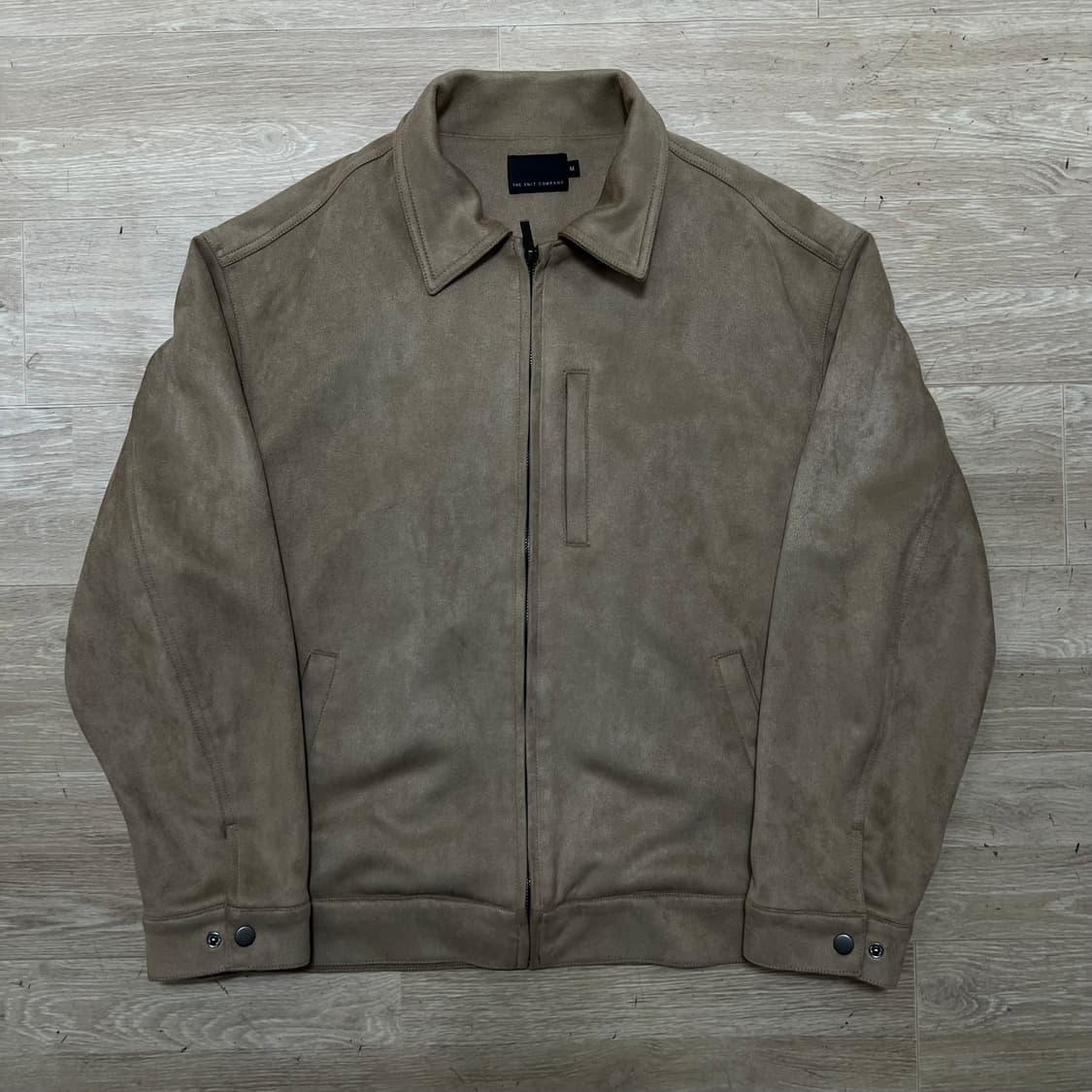 더니트컴퍼니 스웨이드 가죽 블루종 자켓 [베이지] M/95 상품이미지1