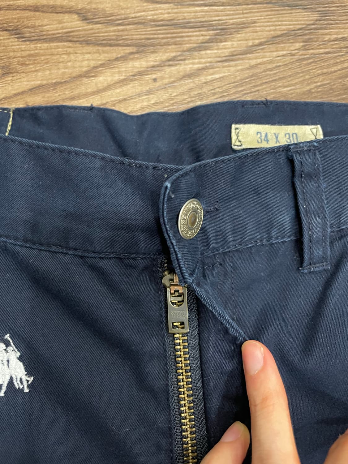 폴로 랄프로렌 승마 자수로고 치노 팬츠 네이비 상품이미지4