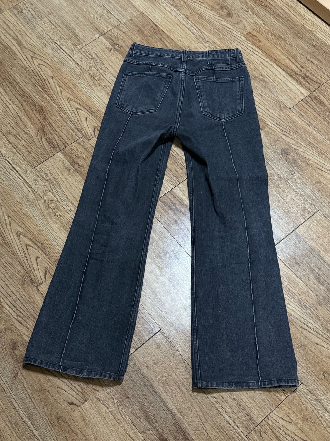 문선 핀턱 시그니처 부츠컷데님 상품이미지2