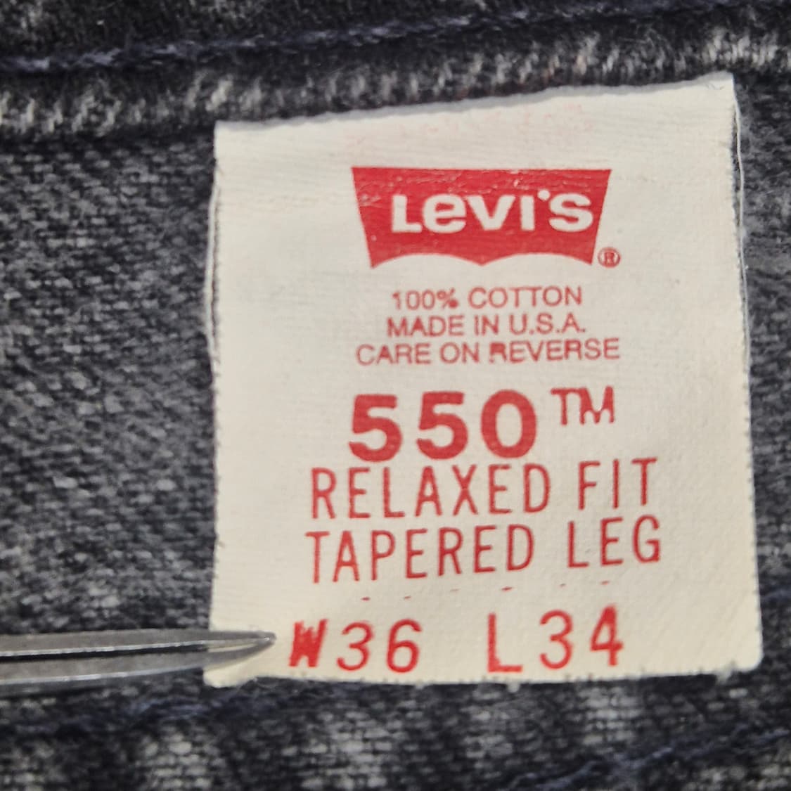[36]90s US made 리바이스550 블랙 -833 상품이미지4