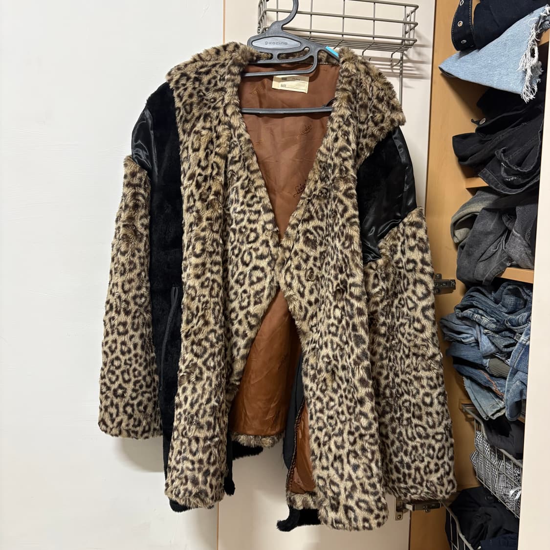 77circa 나나서카 레오파드 도킹 퍼자켓 상품이미지3