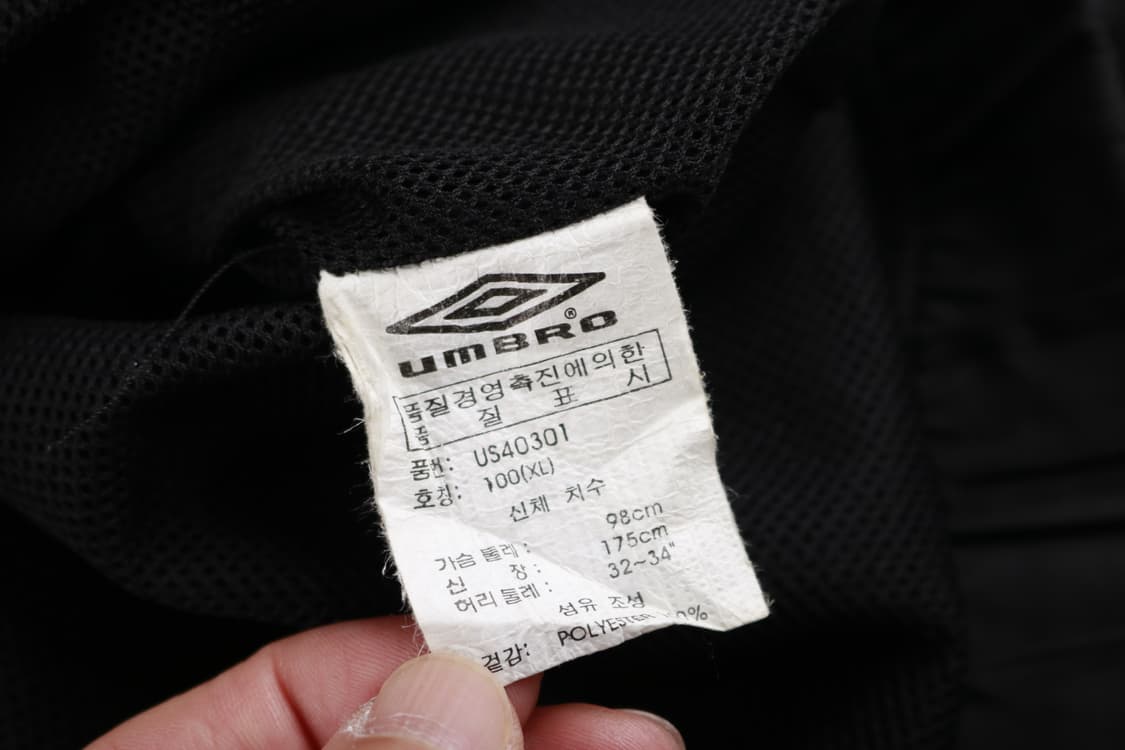 [L] 90's 엄브로 올드스쿨 빅로고 바람막이 상품이미지8