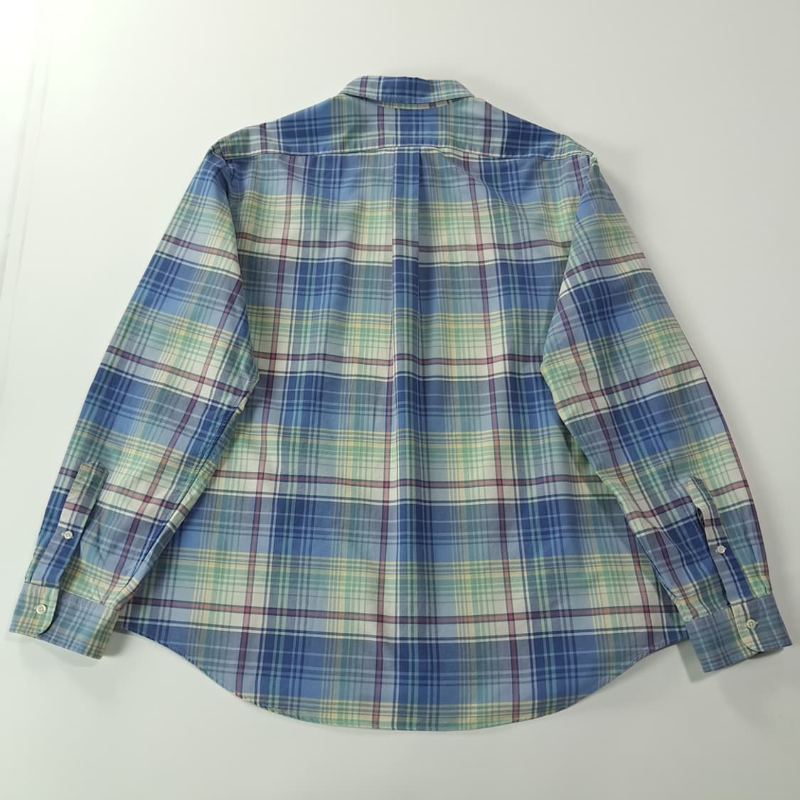 CK291 2XL 폴로 90s 파스텔 클래식 타탄체크 멀티포니 셔츠 남 상품이미지6