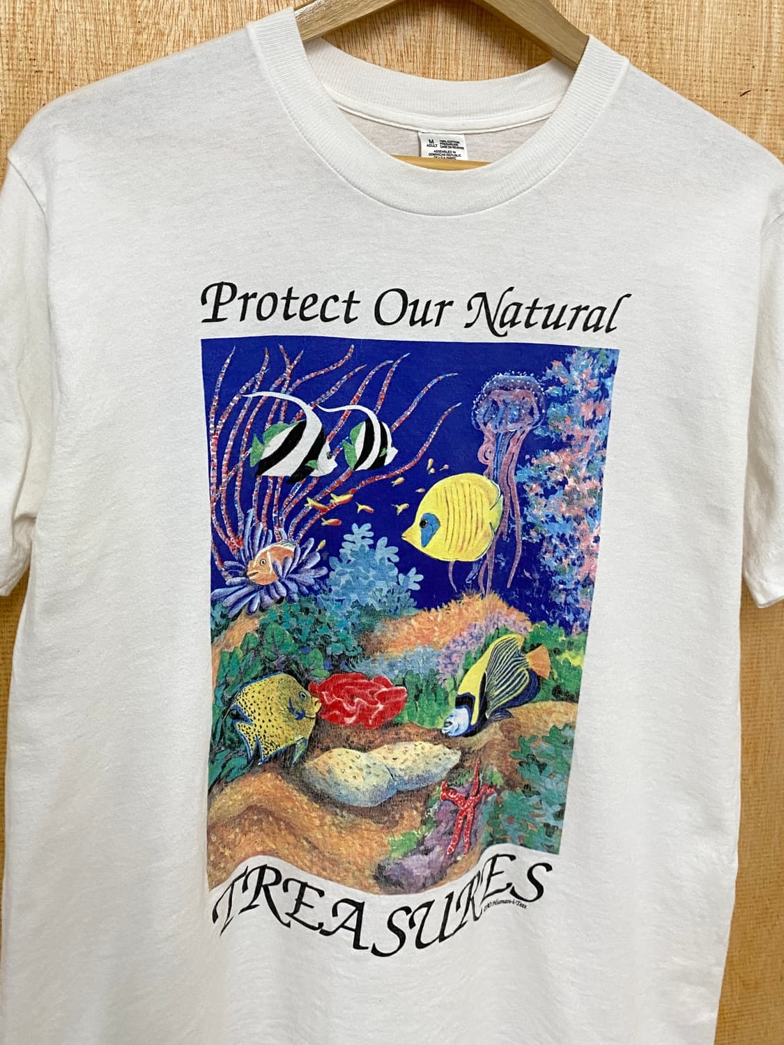 90s fruits of the loom ocean t-shirt 오션 상품이미지3