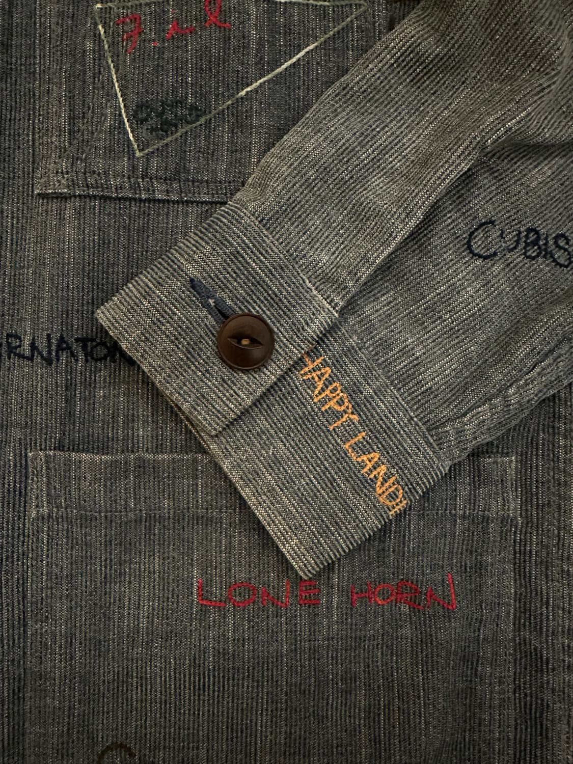 [2] visvim coverall 비즈빔 자수 커버롤 자켓 상품이미지4
