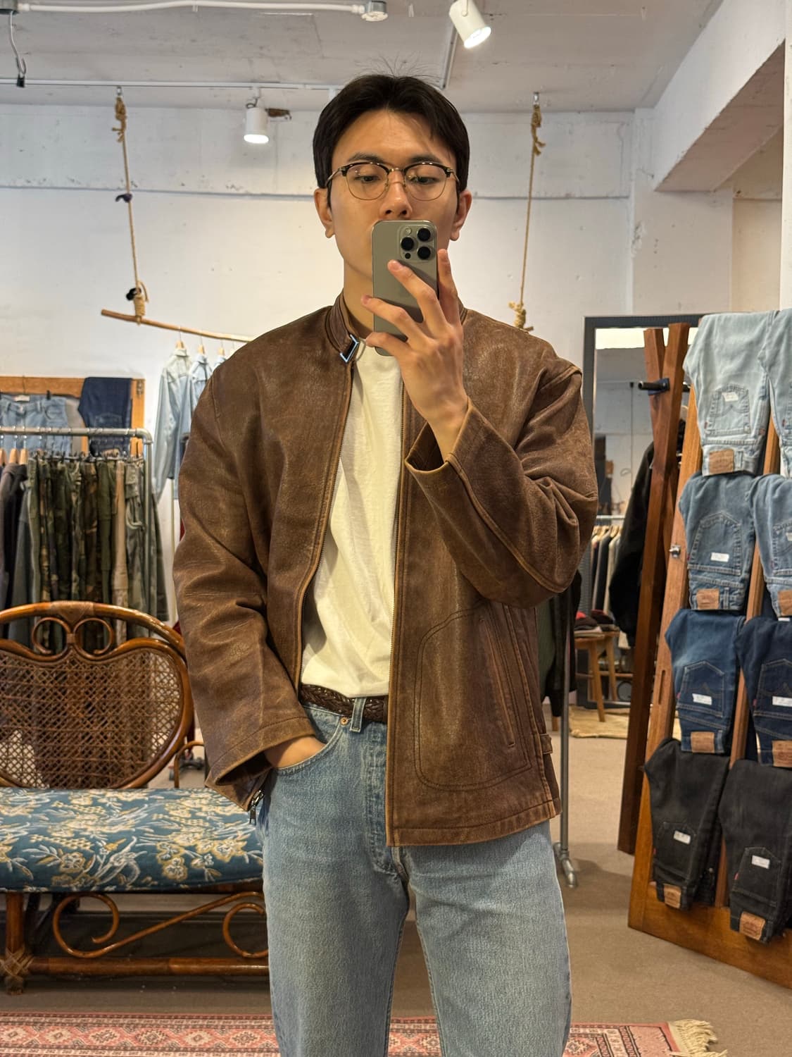 Skinfactory Sheepskin Café Racer Jacket 상품이미지1