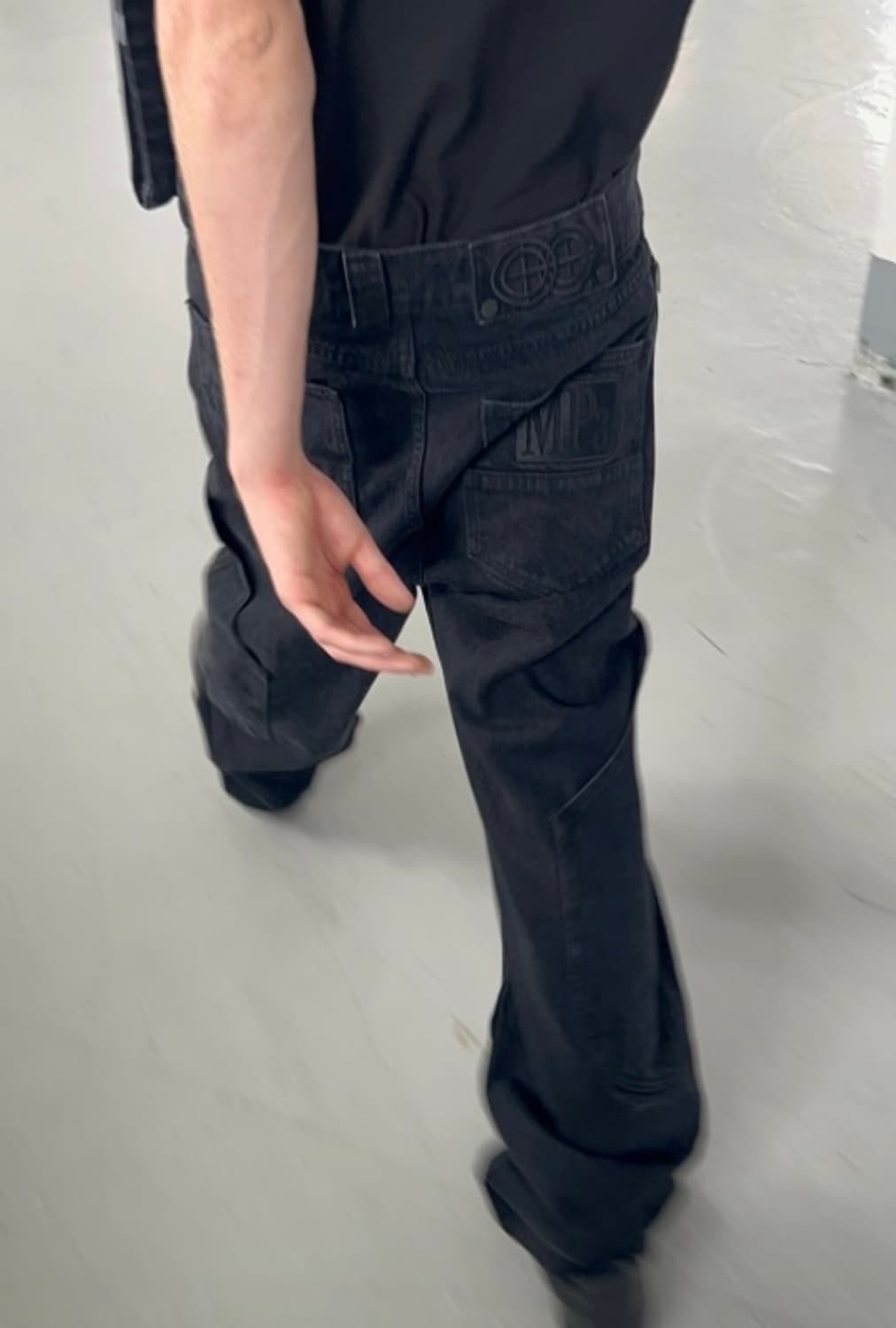 [S] 플라스틱프로덕트 MPa CALF POCKET PANTS BLACK 상품이미지1