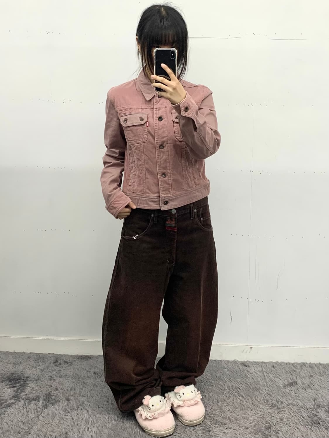 리바이스 핑크 코듀로이 트러커 자켓 상품이미지2