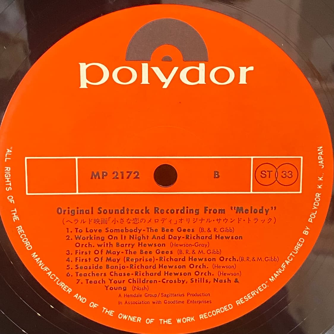 (LP) Melody - Bee Gees (Soundtrack) 상품이미지5