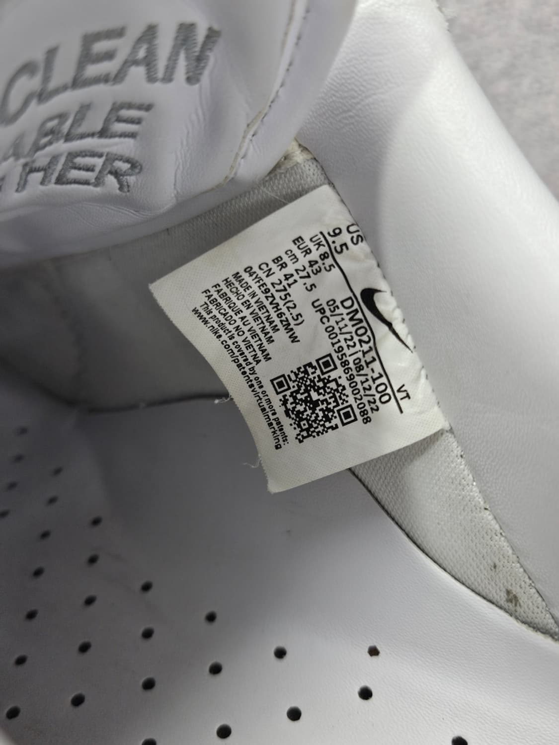 나이키 에어 포스 1'07 로우 스니커즈 ( 275mm ) / 11692 상품이미지8