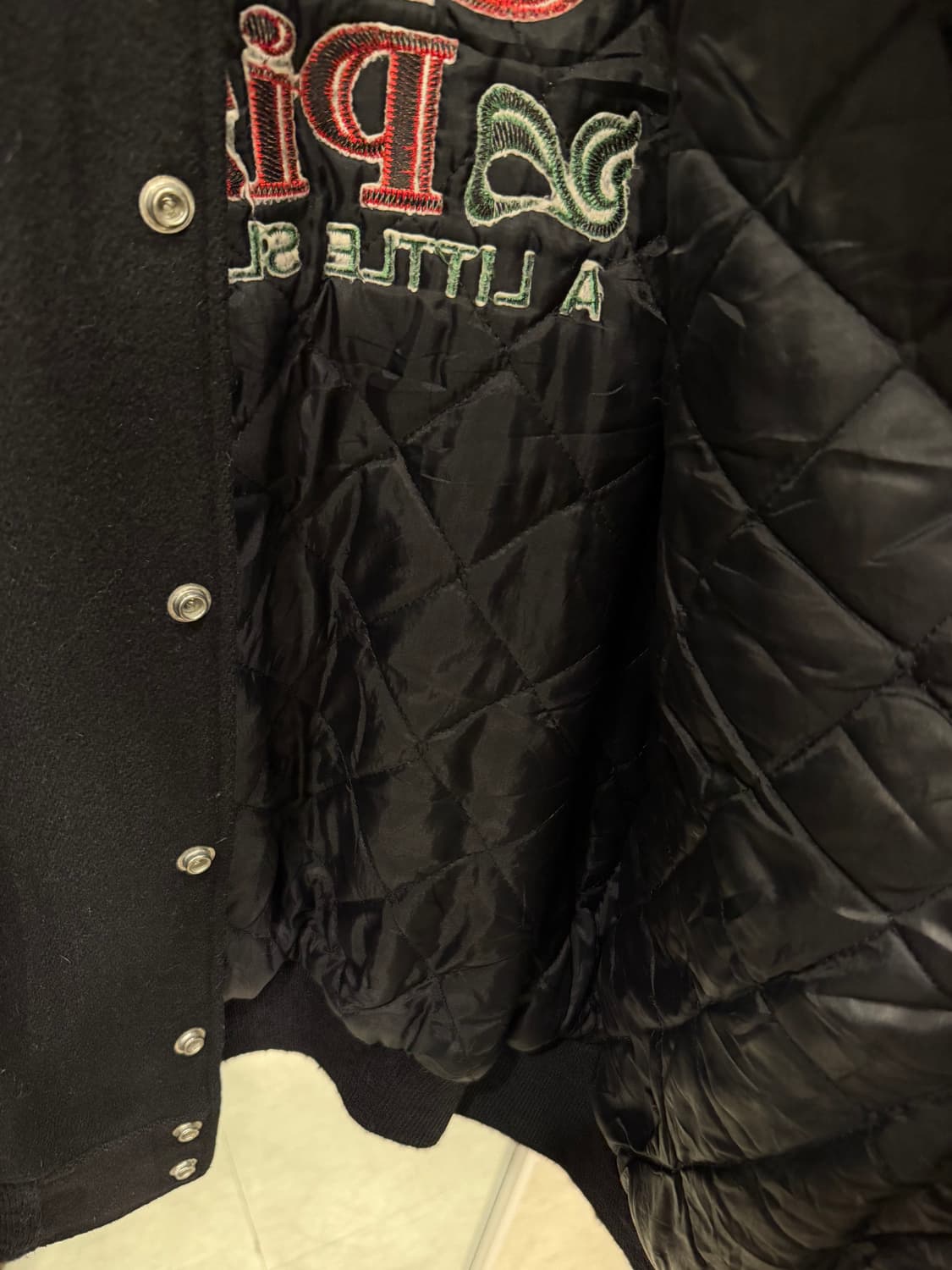 80-90s Butwin 빈티지 레더 울 바시티 자켓 (made in U 상품이미지3