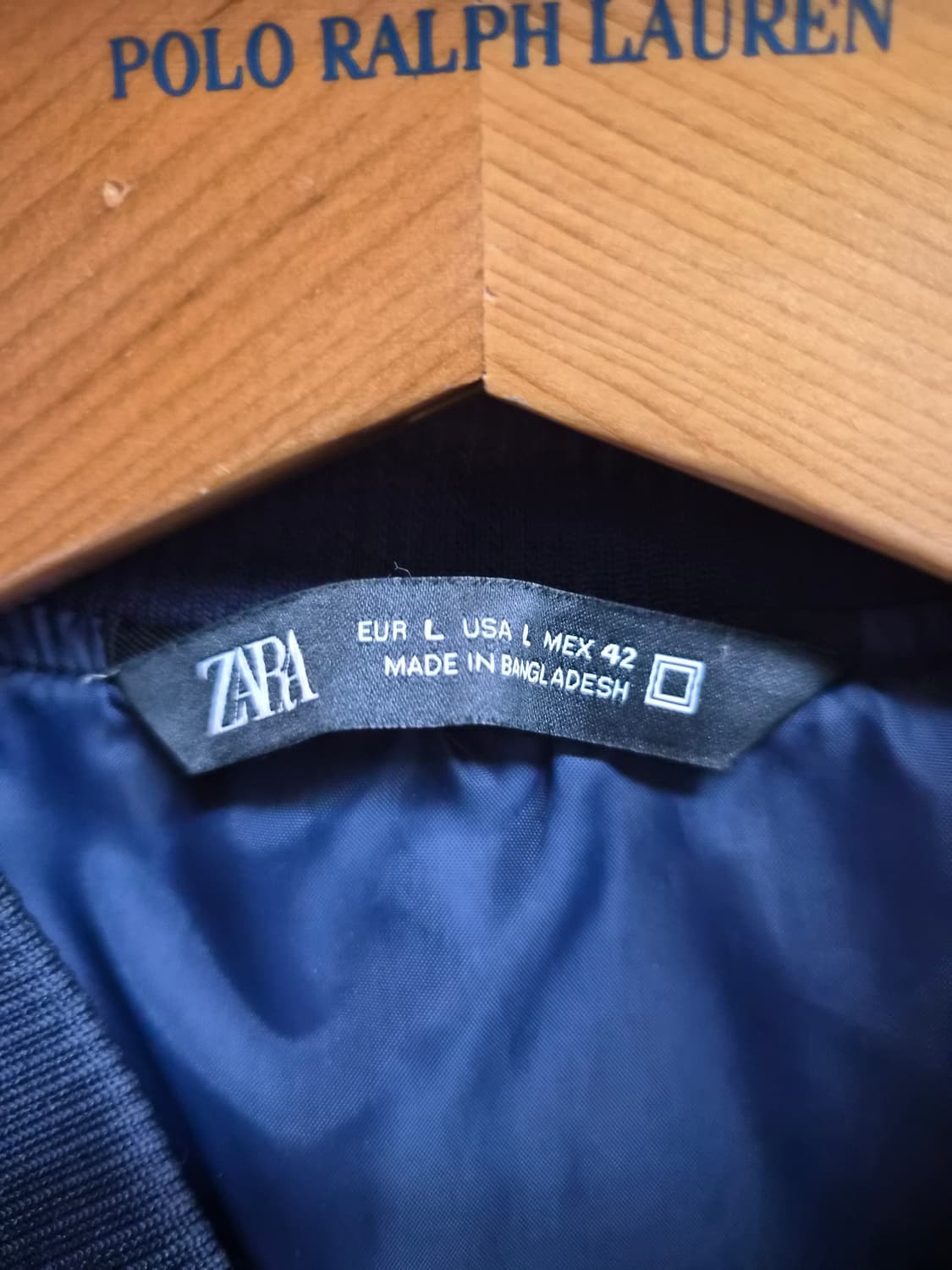 L/100) ZARA 자라 네이비 블루종 점퍼 팝니다 상품이미지3