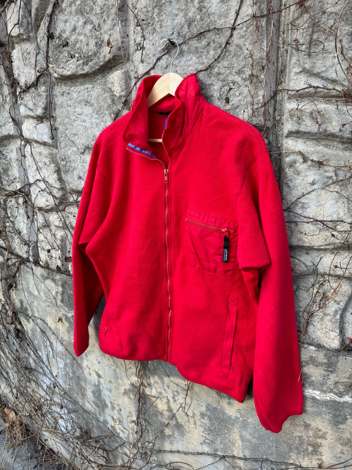 80s 파타고니아 usa 신칠라 집업 후리스 플리스 두꺼움 레드 상품이미지5