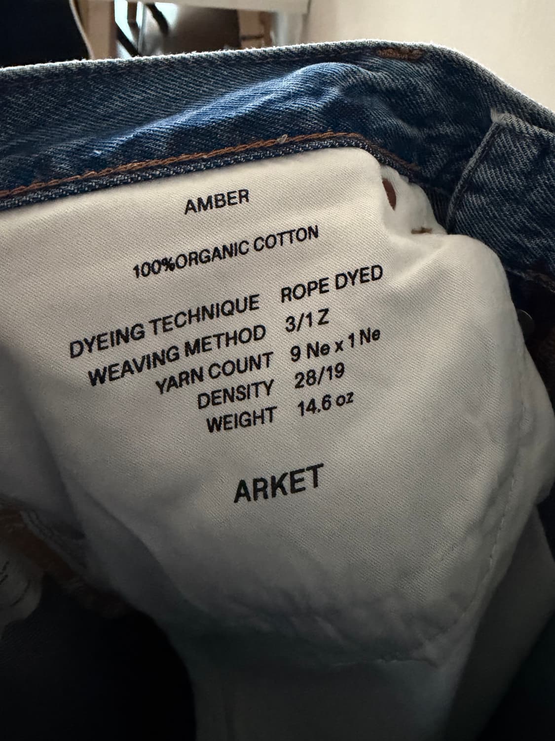 ARKET amber denim 상품이미지3