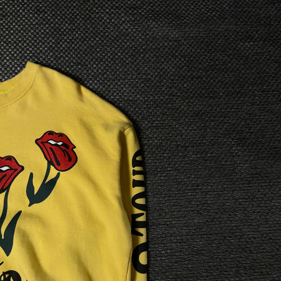 CPFM X 롤링스톤 옐로우 입술 프린팅 맨투맨 XL 상품이미지3