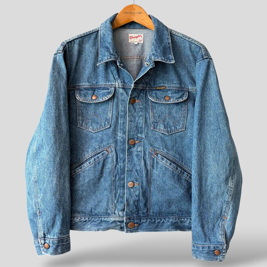 (L)90s-00s Wrangler 랭글러 124mj 데님자켓 상품이미지1