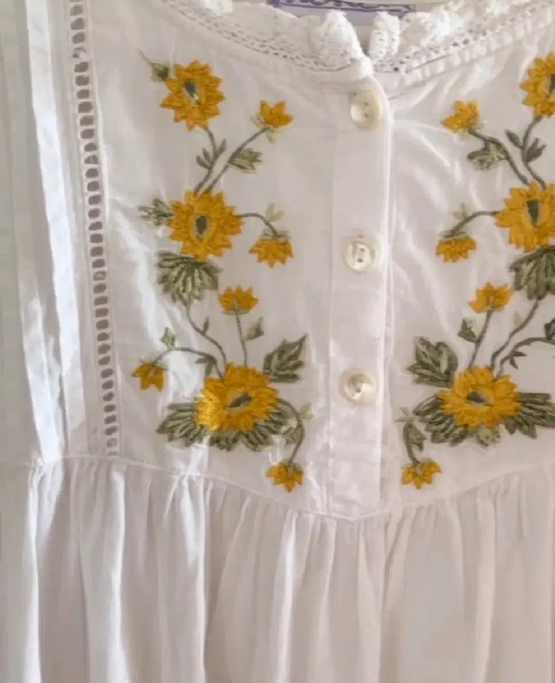 빈티지 자수 원피스 상품이미지2