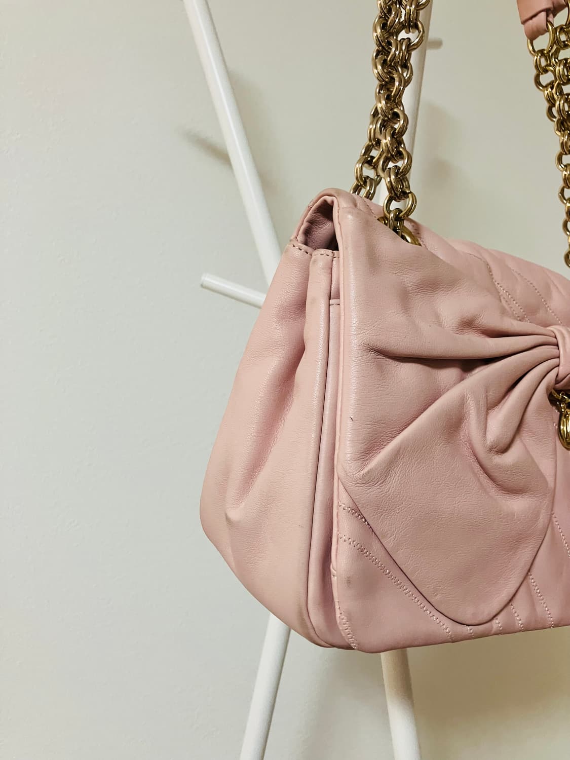 니나리치 핑크 리본 체인 숄더백 히메갸루 상품이미지5