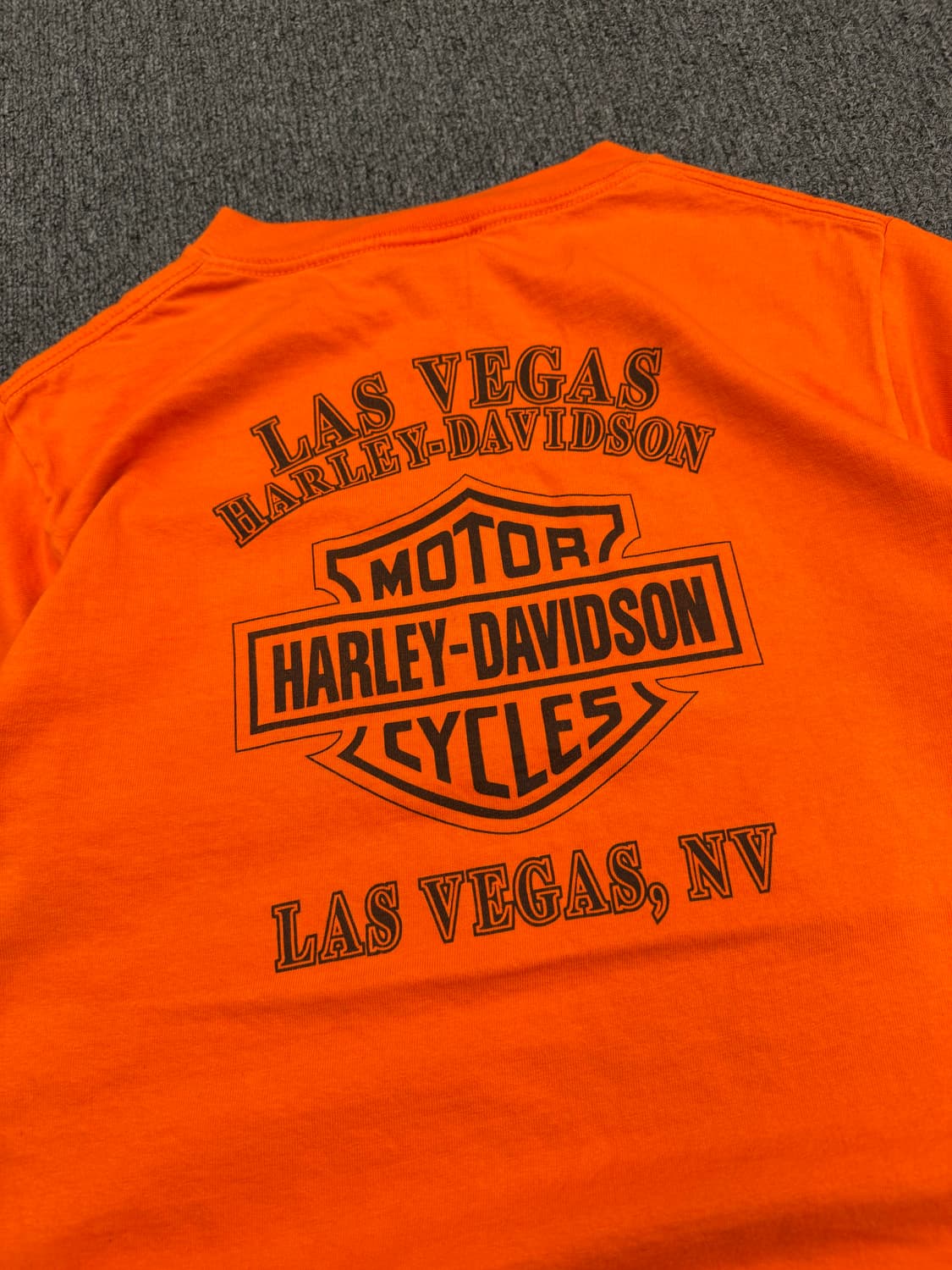 M)할리데이비슨 빈티지 프린팅 Las vegas 포켓 반팔 상품이미지5