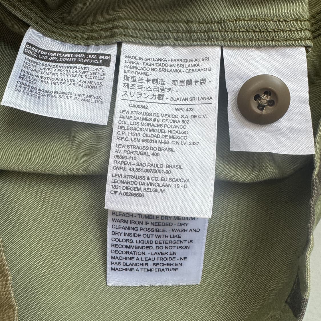 리바이스 카모 자수 워크 집업 자켓 상품이미지8