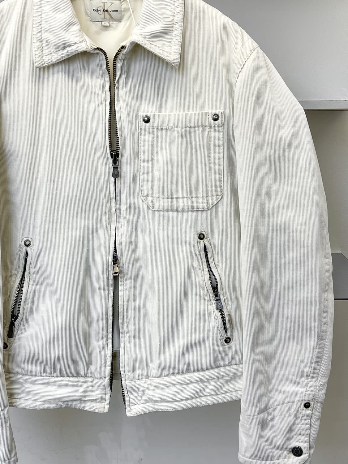 캘빈클라인 진빈클라인 진 투웨이 코듀로이 바이커 자켓 상품이미지3