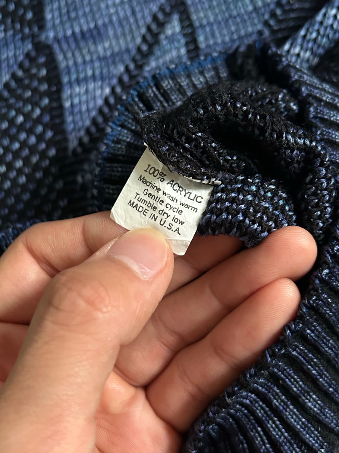 90s 빈티지 버드아이 니트 Made in USA 상품이미지6