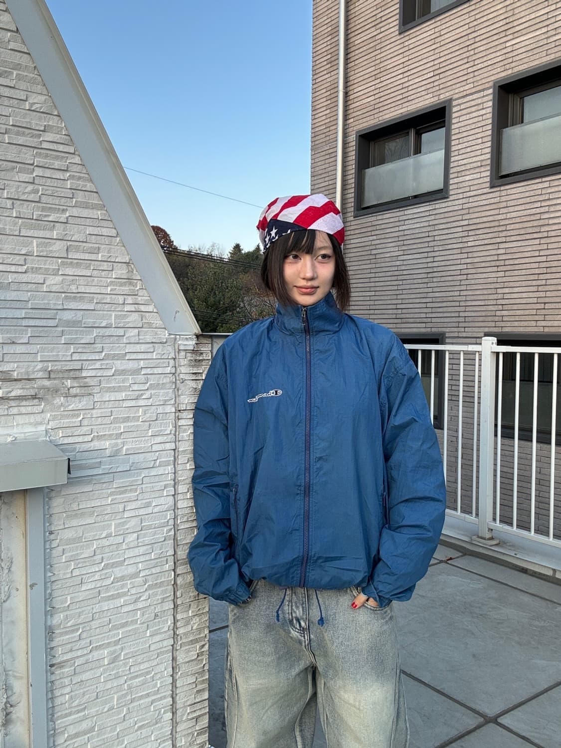 90s 올드스쿨 CHAMPION 나일론 윈드브레이커 상품이미지2