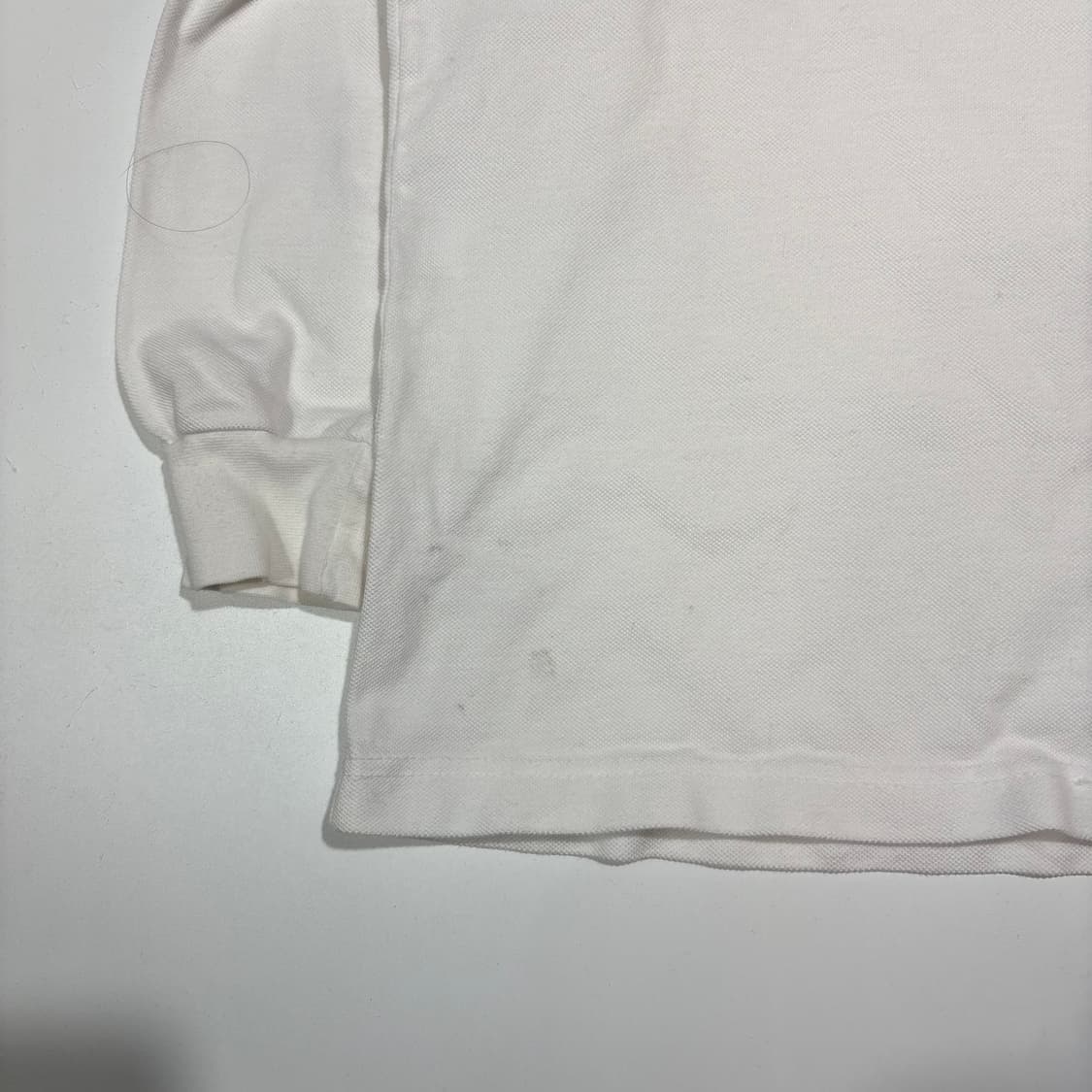 버버리 화이트 롱슬리브 카라티 상품이미지5