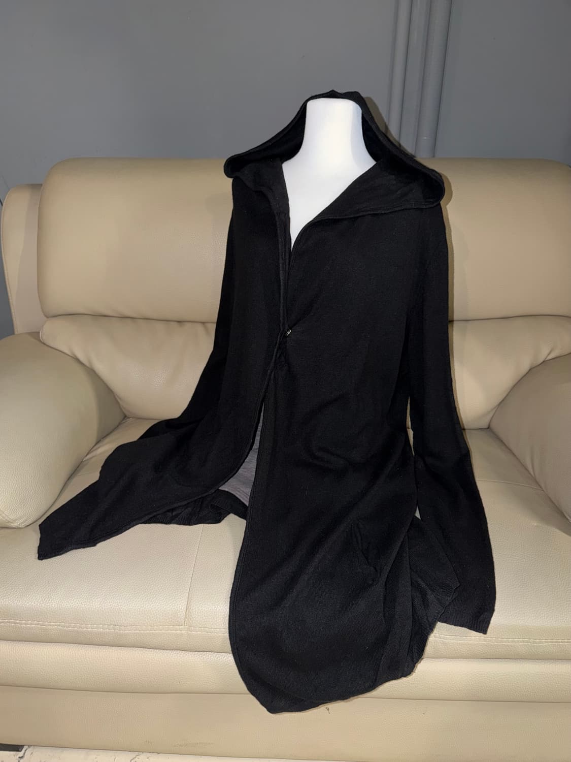 snap button hood detail cardigan 상품이미지1