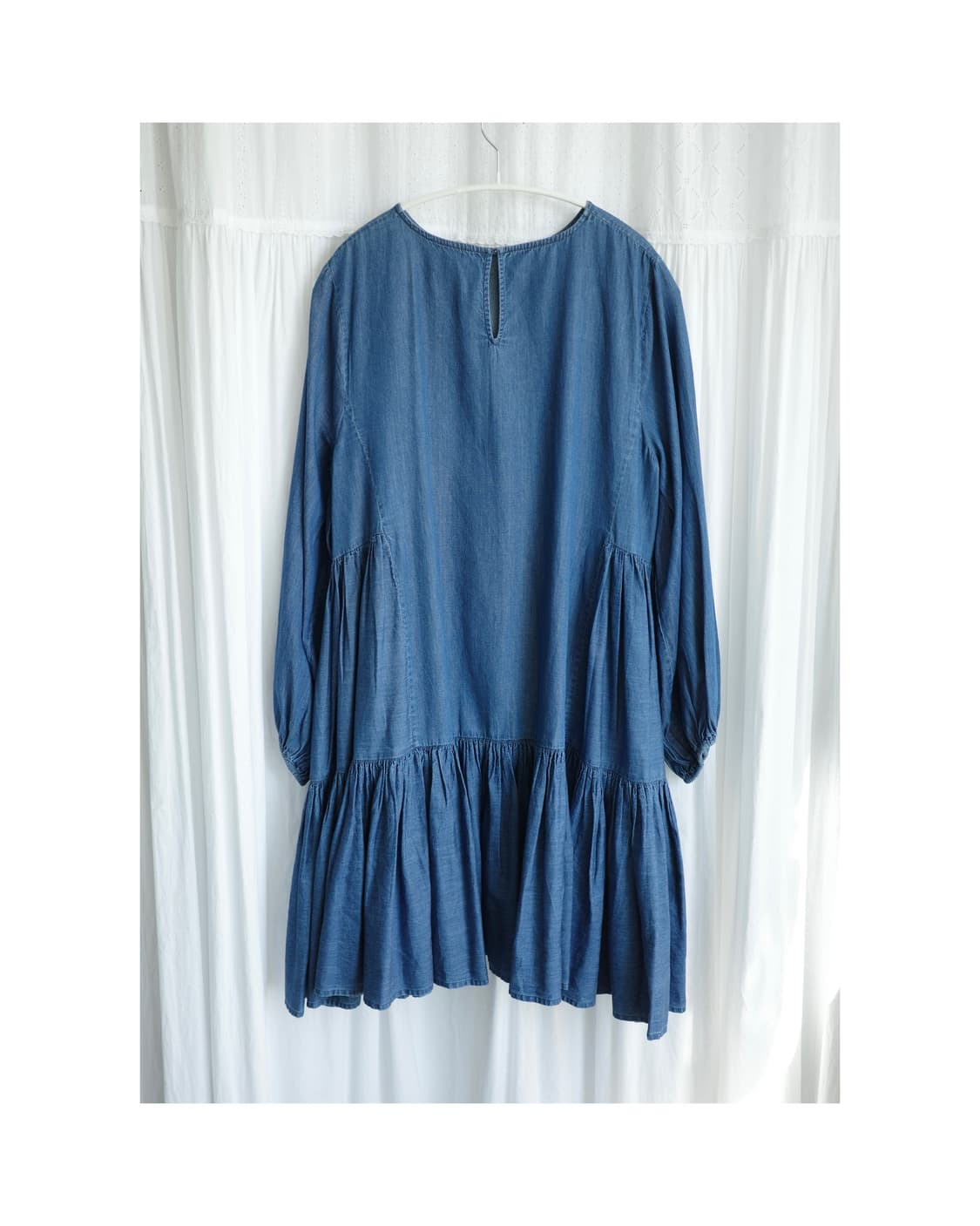 Merlette denim shirring one-piece 상품이미지5