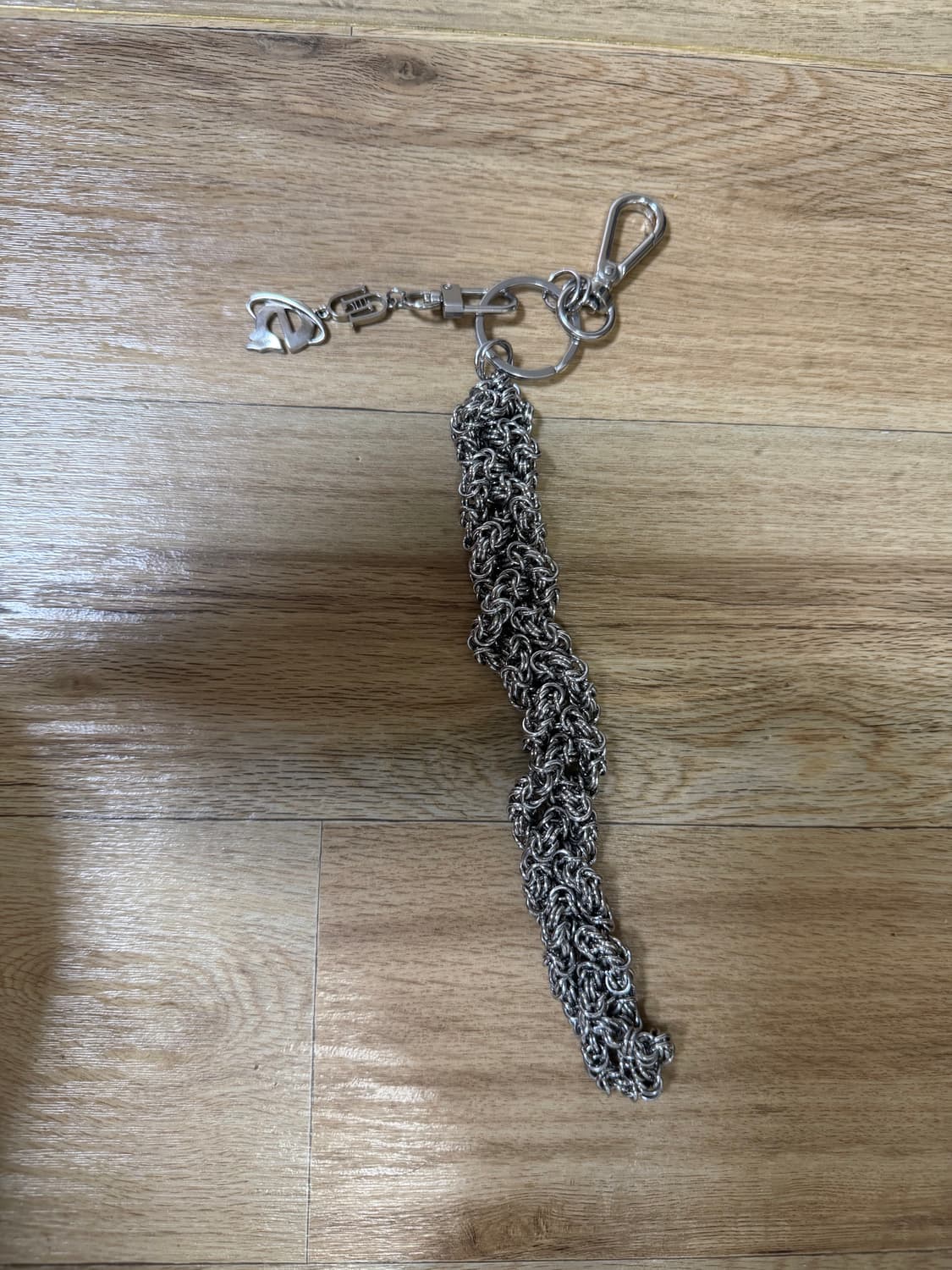 언더마이카 리키 멀티플 탱글스 더블 로고 키링 다운 블루 - 23SS 상품이미지3