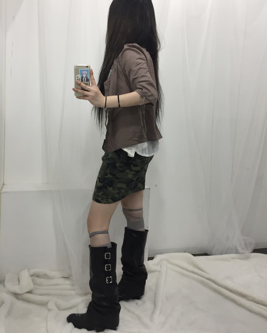 🪽데일리 카모 브라운 모리 세트🪽 상품이미지3