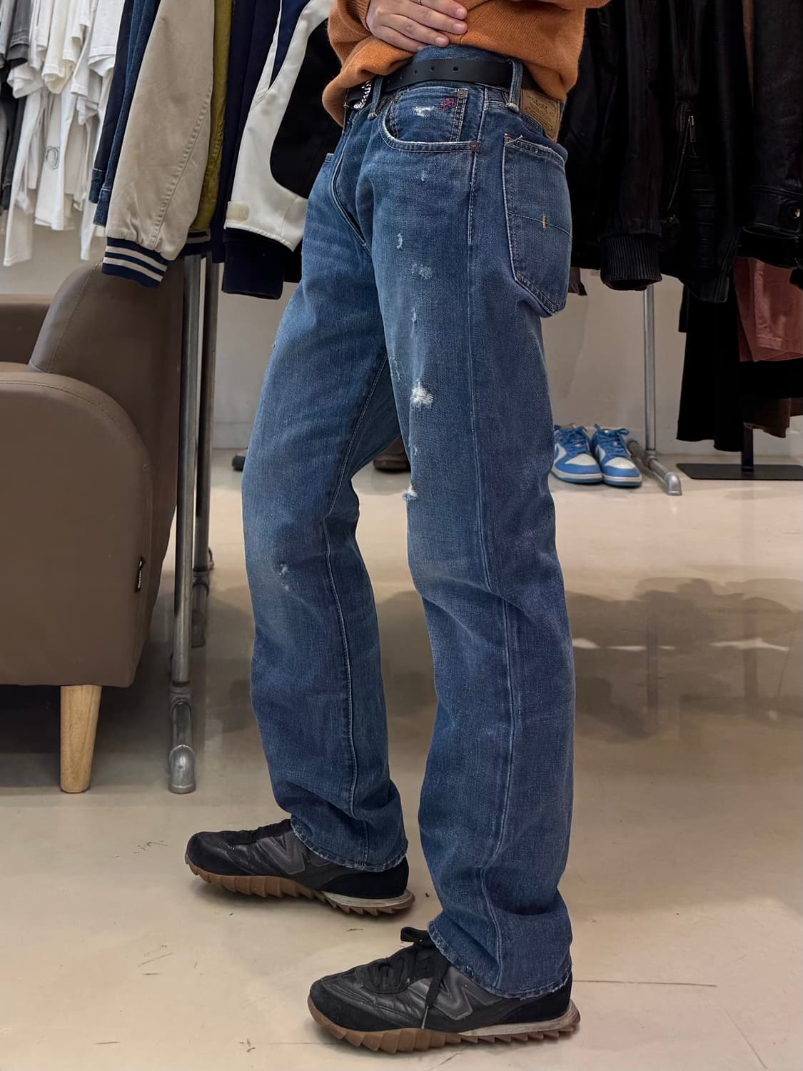 폴로 랄프로렌 오리지널 덩가리 데미지 데님팬츠 상품이미지9