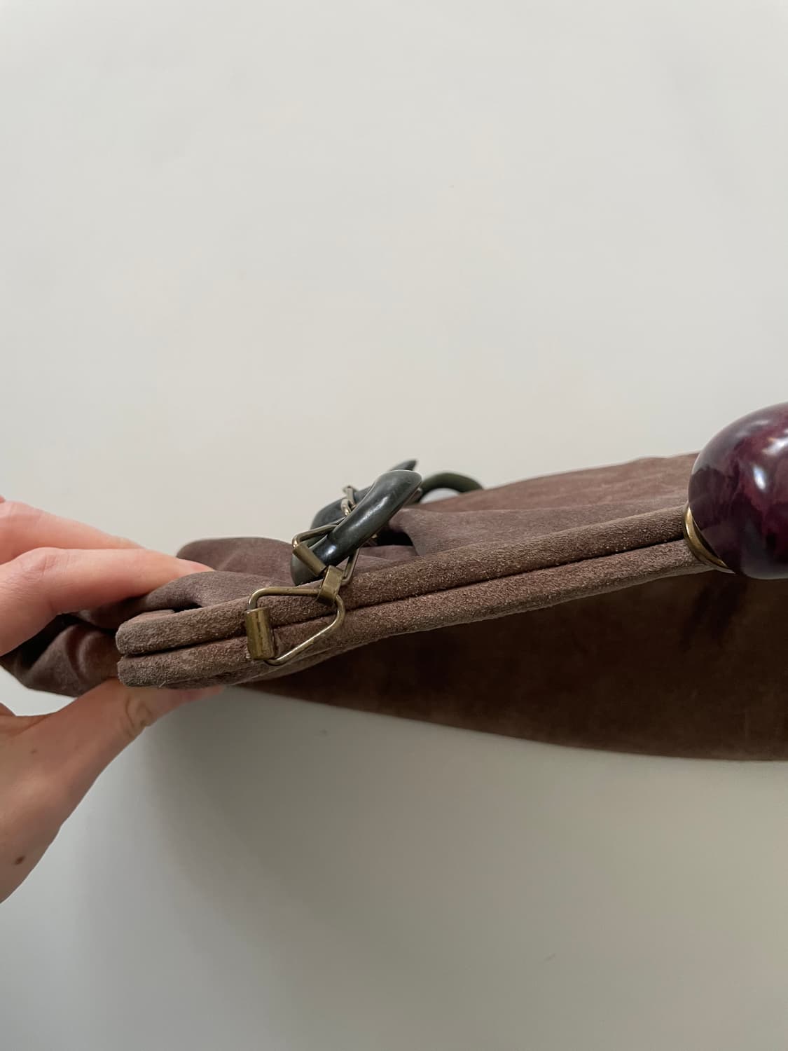 Marni 00s Suede Clutch Bag 상품이미지6