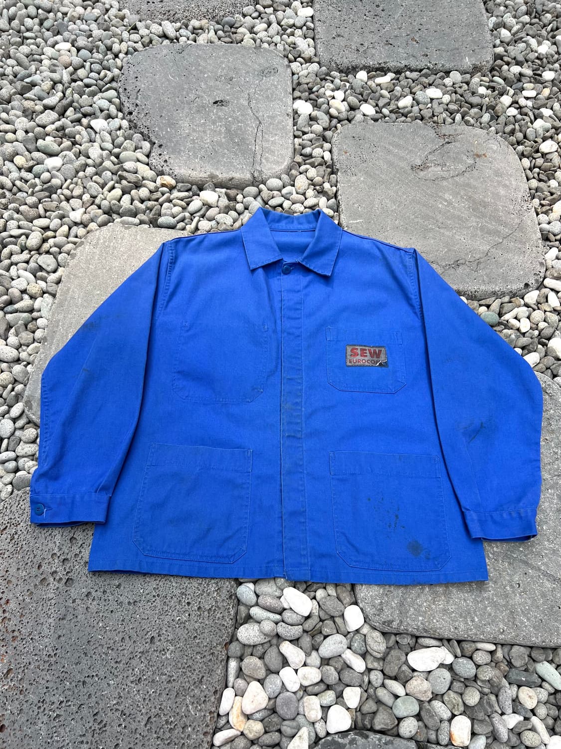 OLD VINTAGE WASHING BLUE 빈티지프렌치워크자켓 상품이미지1
