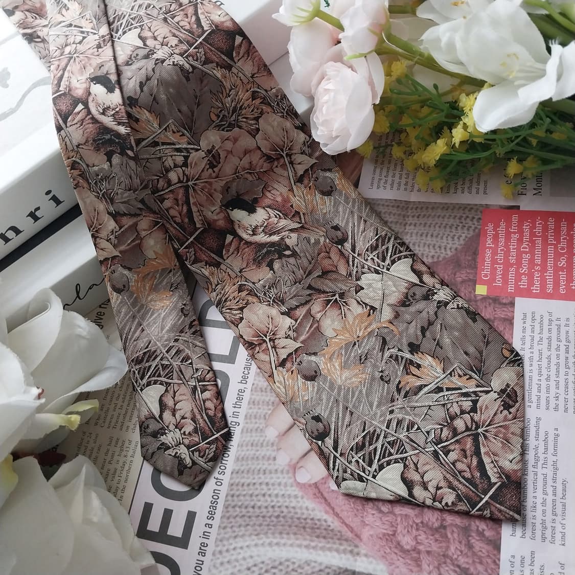 프린스 미셸 드 부르봉 실크 넥타이 9cm A+등급 K1289
 상품이미지2