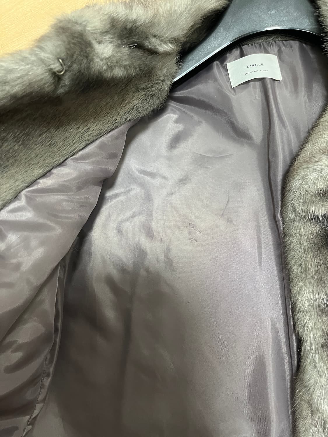 그레이 퍼 코트 상품이미지4